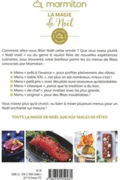La magie de Noël. 60 recettes et menus de fêtes, Marmiton