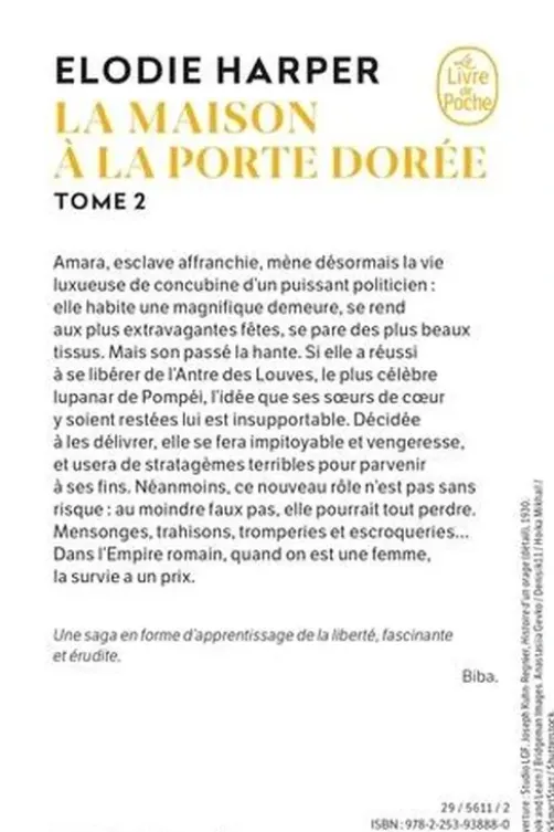 La maison à la porte dorée, Elodie Harper