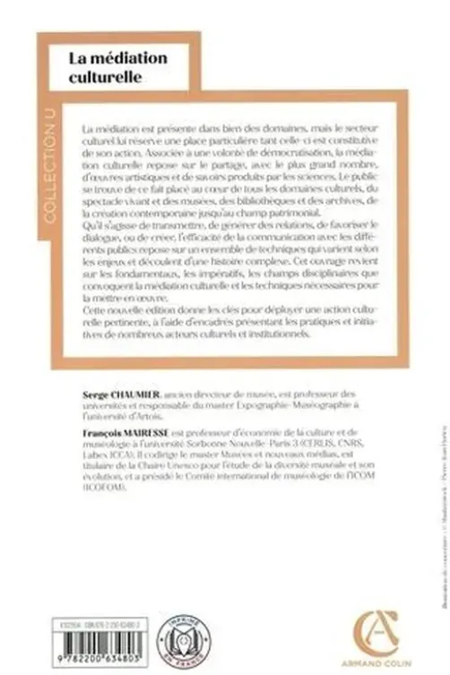 La médiation culturelle. 3e édition, Serge Chaumier