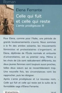 L'amie prodigieuse Tome 3 : Celle qui fuit et celle qui reste. 2 volumes [EDITION EN GROS CARACTERES, Elena Ferrante