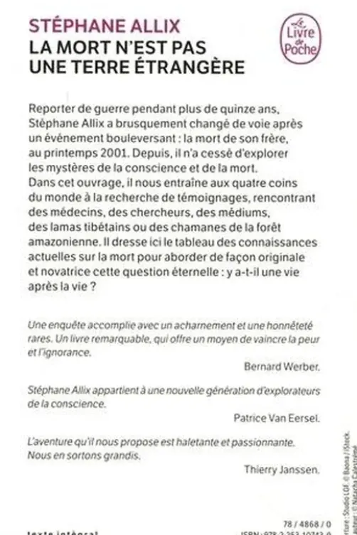 La mort n'est pas une terre étrangère, Stéphane Allix