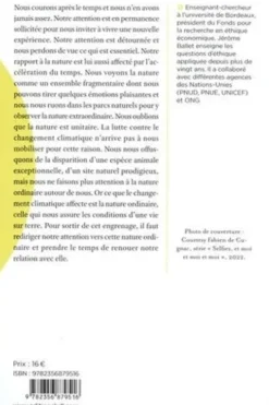 La Nature n’est pas un selfie. Changement climatique et société de l’attention, Jérôme Ballet