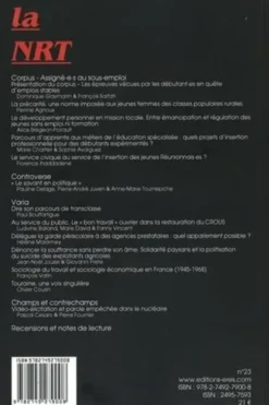 La Nouvelle Revue du Travail N° 23, automne 2023 : Assigné-e-s au sous-emploi, Jean-Pierre Durand