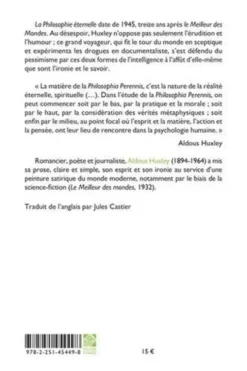 La philosophie éternelle. Philosophia Perennis, Aldous Huxley
