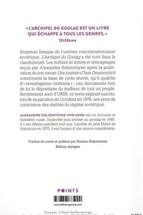 L'archipel du Goulag 1918-1956, Alexandre Soljenitsyne