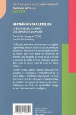 La reine Isabel chantait des chansons d'amour, Hernan Rivera Letelier