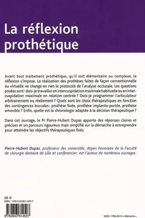 La réflexion prothétique, Pierre-Hubert Dupas