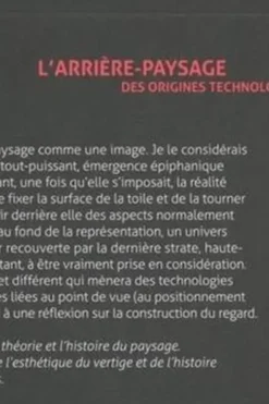 L'arrière-paysage. Des origines technologiques du paysage, Michael Jakob