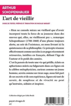 L'art de vieillir. Senilia, Arthur Schopenhauer