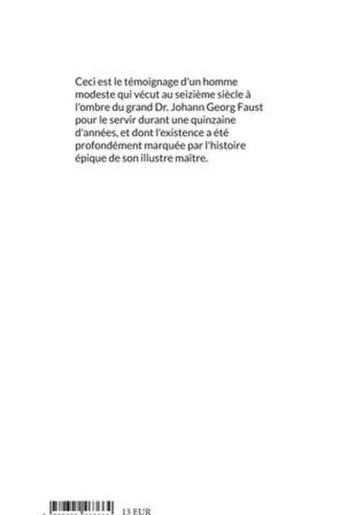 L'assistant de Faust, Claire Wagner-Rémy