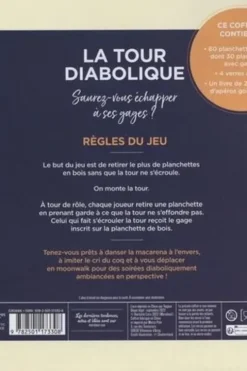 La Tour diabolique. Le petit livre des apéros goumands, plus de 20 recettes ultra-faciles, coffret avec 60 planchettes en bois et 4 verres à shots, Natacha Arnoult