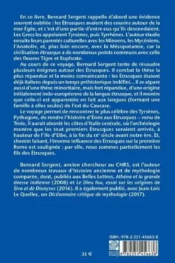 L'Aube des Etrusques, Bernard Sergent