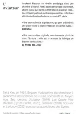 L'aviateur, Evgueni Vodolazkine