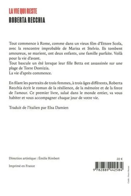 La vie qui reste, Roberta Recchia