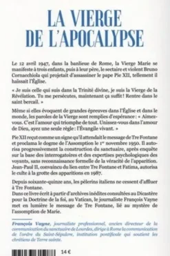 La vierge de l'Apocalypse. Aux portes de Rome, les apparitions de Tre Fontane, François Vayne