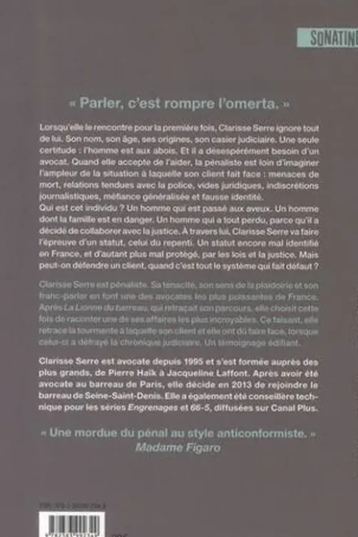 L'Avocate et le Repenti, Clarisse Serre