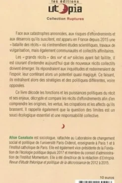 L'écologie et la narration du pire. Récits et avenirs en tensions, Alice Canabate