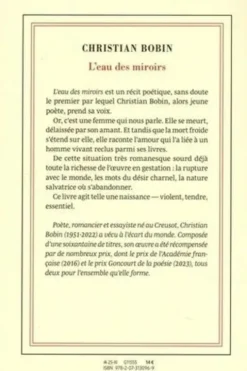 L'eau des miroirs, Christian Bobin