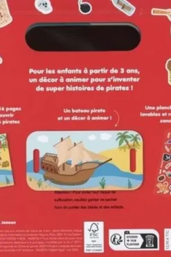 Le bateau pirate. 1 planche de stickers repositionnables à l'infini, Eloïse Jensen