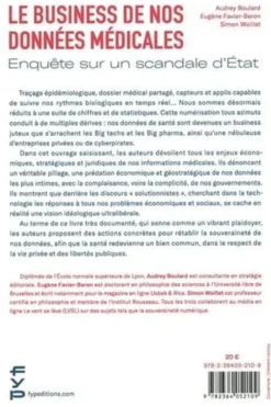 Le business de nos données médicales. Enquête sur un scandale d'Etat, Audrey Boulard