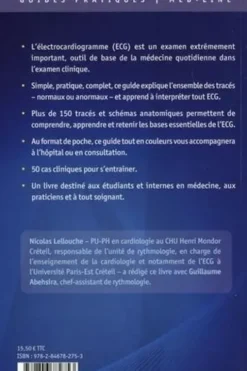 L'ECG en poche. 3e édition revue et augmentée, Nicolas Lellouche