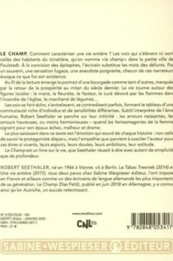 Le champ, Robert Seethaler