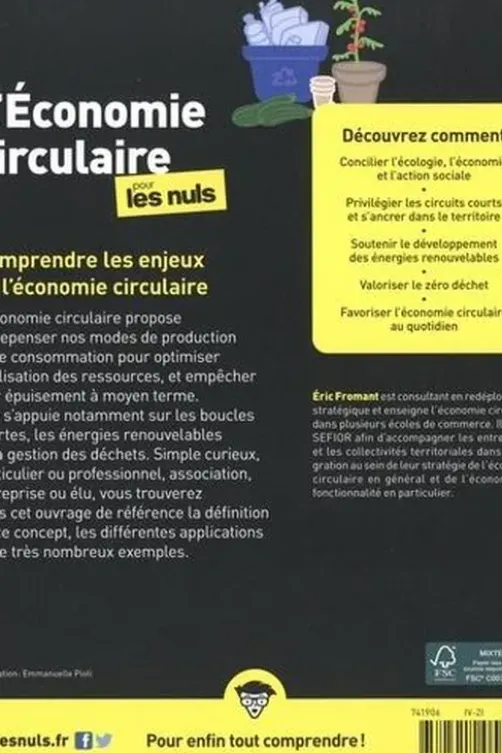 L'Economie circulaire pour les Nuls, Eric Fromant