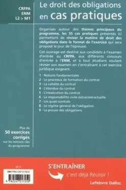 Le droit des obligations en cas pratiques. Plus de 50 exercices corrigés sur les notions clés du programme, 3e édition, Nicolas Jeanne