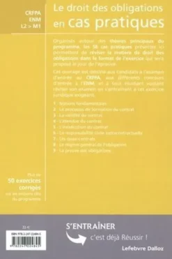Le droit des obligations en cas pratiques. Plus de 50 exercices corrigés sur les notions clés du programme, 4e édition, Nicolas Jeanne