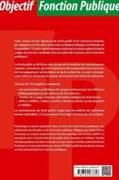 Le droit public en 90 fiches. 9e édition, Philippe-Jean Quillien