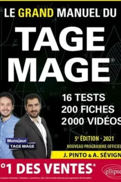 Le grand manuel du TAGE MAGE. Edition 2021, Joachim Pinto