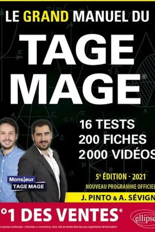 Le grand manuel du TAGE MAGE. Edition 2021, Joachim Pinto