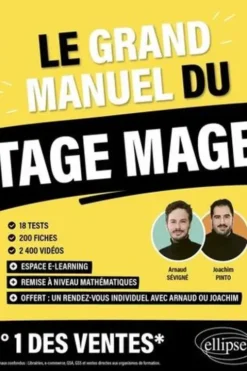 Le Grand Manuel du TAGE MAGE. 18 tests, 200 fiches, 2400 vidéos, Edition 2024, Arnaud Sévigné