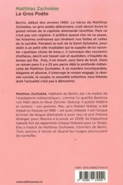 Le gros poète, Matthias Zschokke