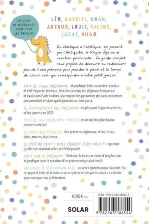 Le Guide des prénoms de garçons. Edition 2024, Julie Milbin
