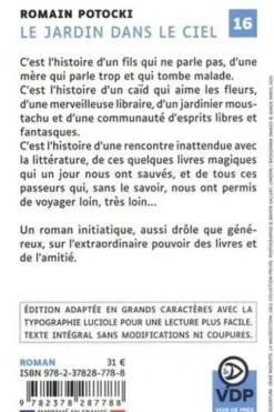 Le jardin dans le ciel [EDITION EN GROS CARACTERES, Romain Potocki