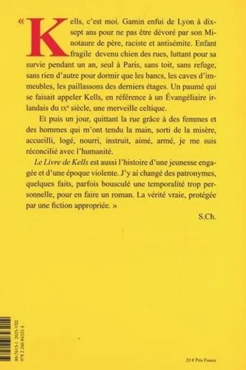 Le livre de Kells, Sorj Chalandon