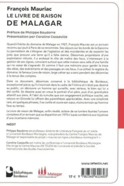 Le livre de raison de Malagar, François Mauriac