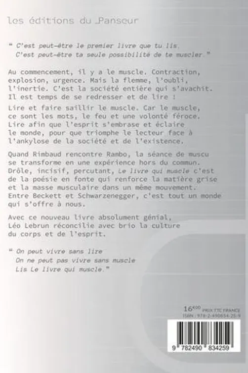 Le livre qui muscle, Léo Lebrun