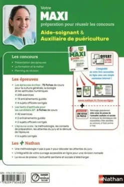 Le maxi guide concours aide-soignant / auxiliaire de puériculture. Edition 2020, Blandine Savignac