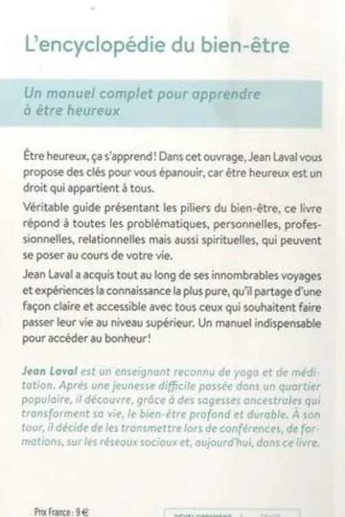 L'encyclopédie du bien-être, Jean Laval