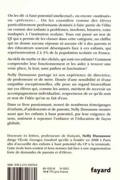 L'enfant à haut potentiel est un enfant comme les autres, Nelly Dussausse