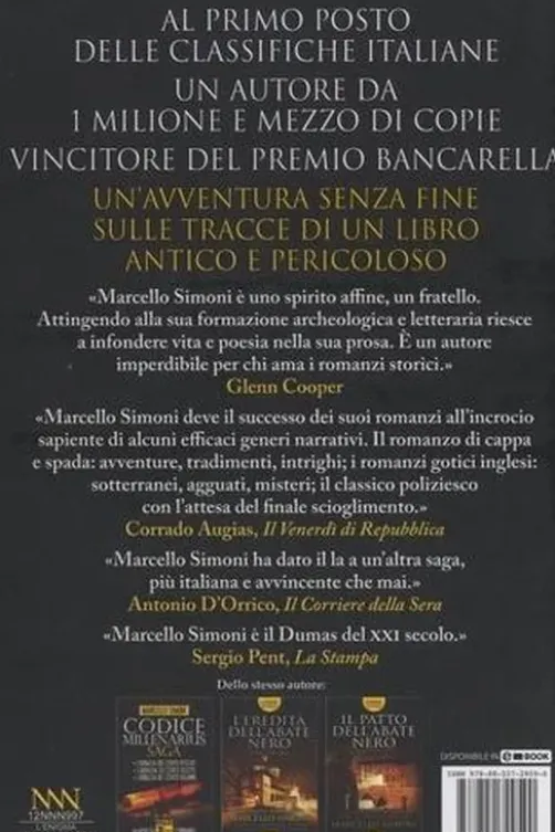 L'enigma dell'abate nero. Edition en italien, Marcello Simoni