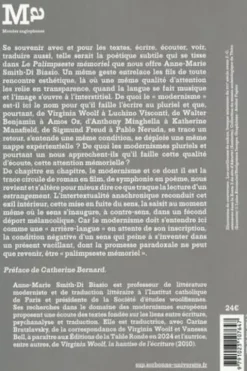 Le palimpseste mémoriel. Entendre la mémoire au fil des modernismes, Anne-Marie Smith-Di Biasio