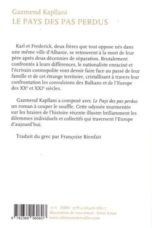 Le pays des pas perdus, Gazmend Kapllani