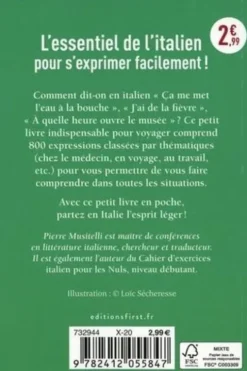 Le petit livre des 800 expressions pour tout dire en italien, Pierre Musitelli
