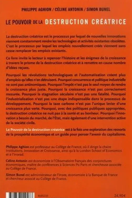 Le pouvoir de la destruction créatrice, Philippe Aghion