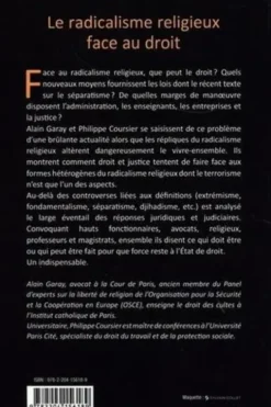 Le radicalisme religieux face au droit, Alain Garay