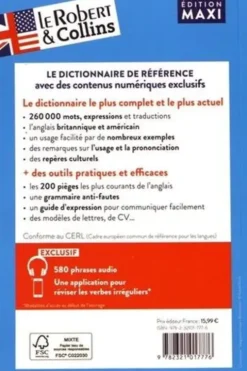 Le Robert & Collins Maxi anglais. Edition bilingue français-anglais