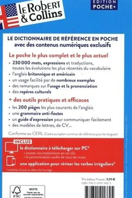 Le Robert & Collins poche + Anglais. Edition bilingue français-anglais